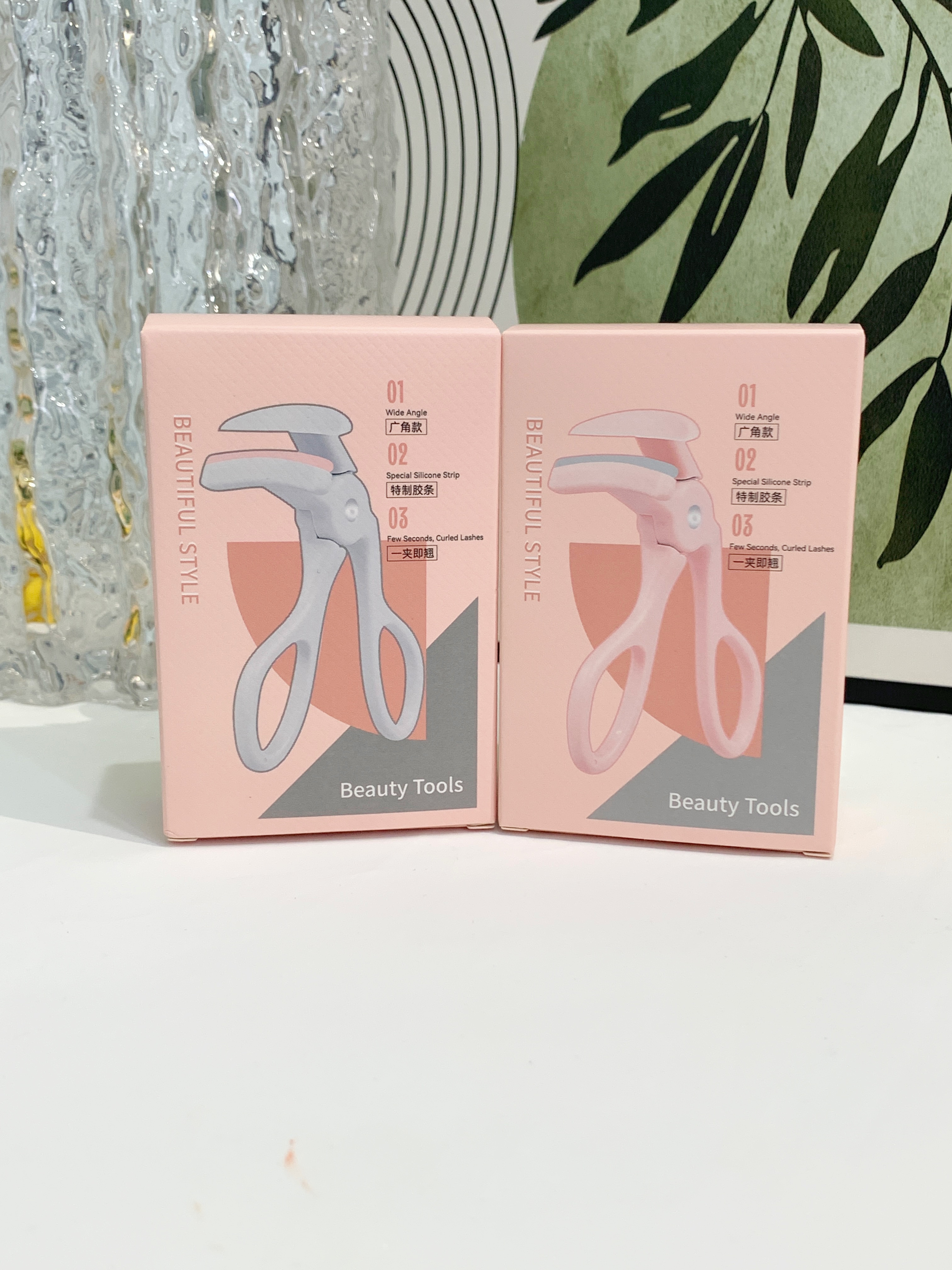 Transparent Eyelash Curler Makeup Beauty Accessory Lash Curler with Comb Lash Extension Silicone Pad Widen Eyelash Curler