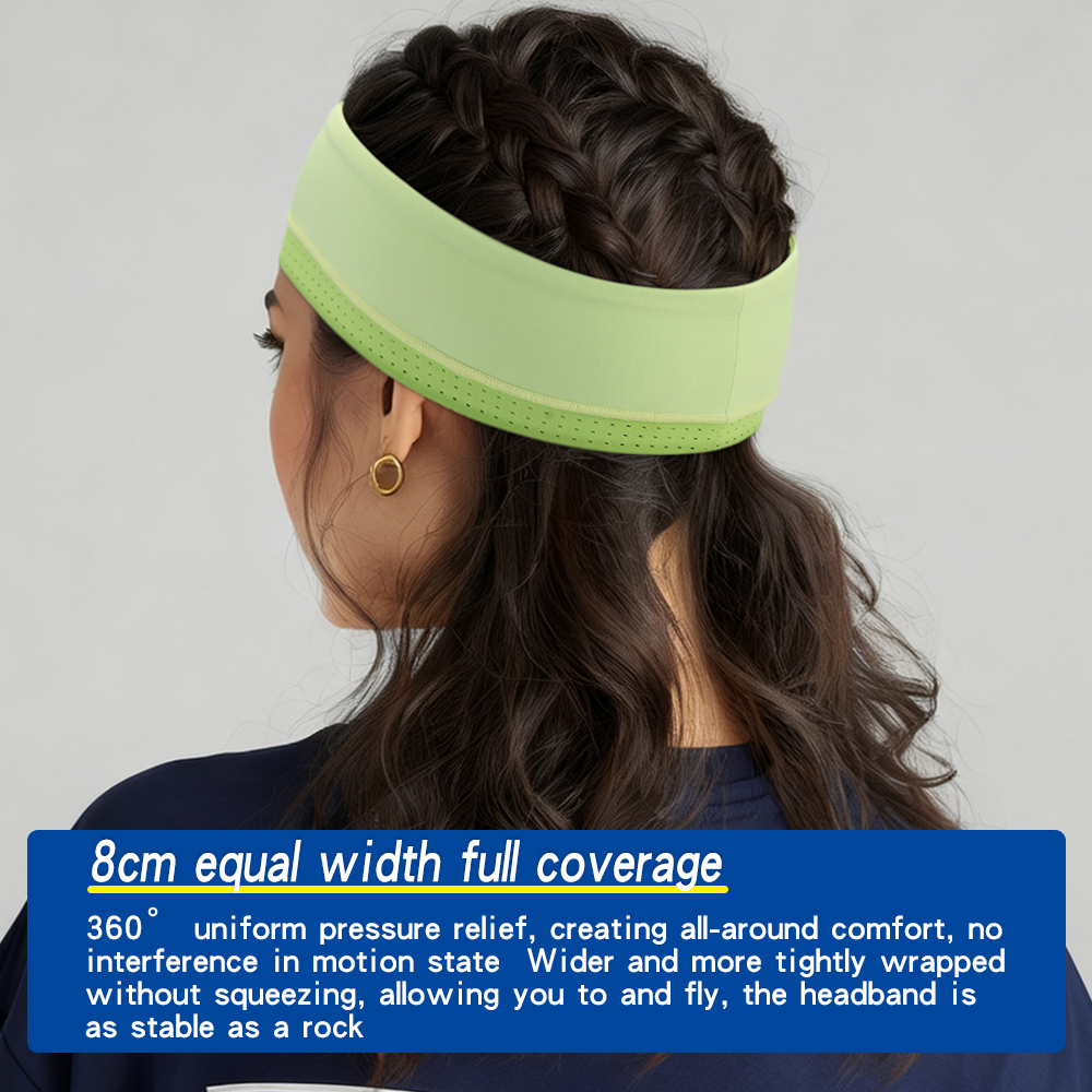 Hair Band Sweat Sport Biker Headbands Yoga Sweatband Stretchy Elastic Hairband Fitness Head Band Logo Volleyball Women for Gym