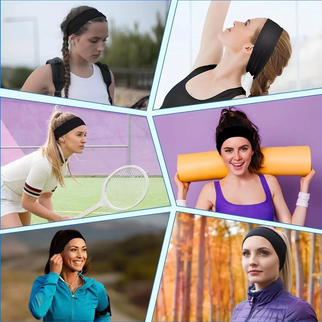 Stretch Knitted Sport Headband Yoga Elastic Hair Bands for Women Hair Accessories