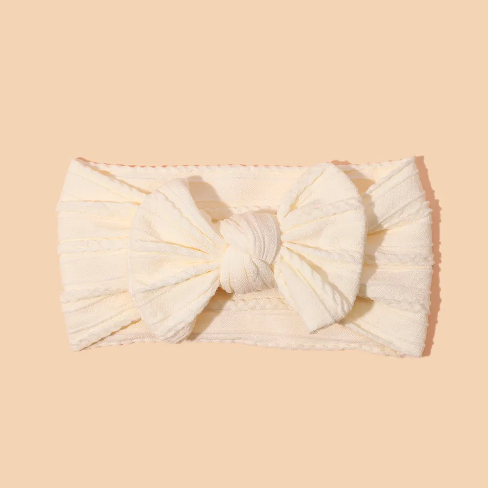 2025 New Children's Hair Accessories, Jacquard Bow, Baby Hair Band