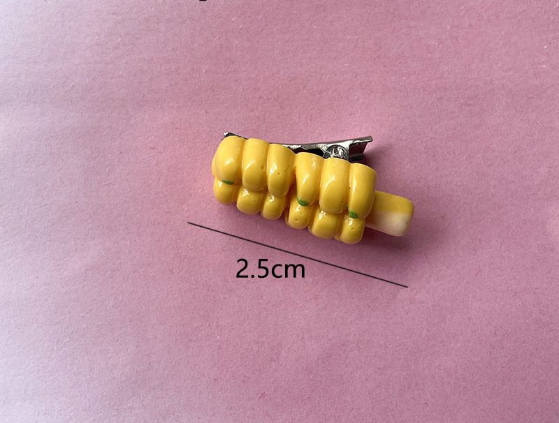 Simulated Food and Barbecue Skewers, Fun and Funny, Side Clip Hair Accessories Wholesale