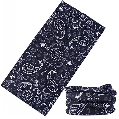 Wholesale Stretchable Adjustable Multifunctional Printed Seamless Tube Head Wear Bandana Dry Fit