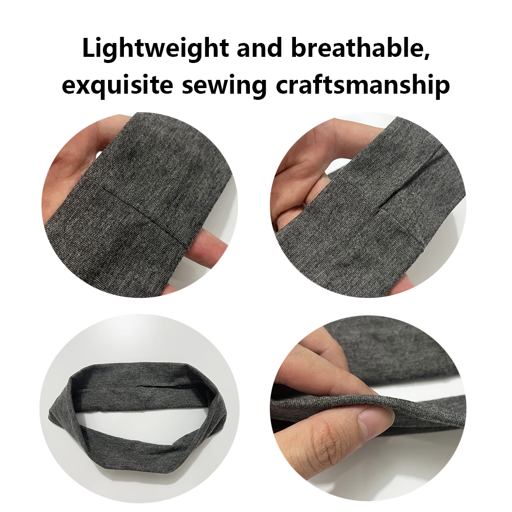 Wholesale Custom Logo Thin Elastic Moisture-wicking Polyester Yoga Tennis Basketball Running Exercise Sports Sweatband Headbands
