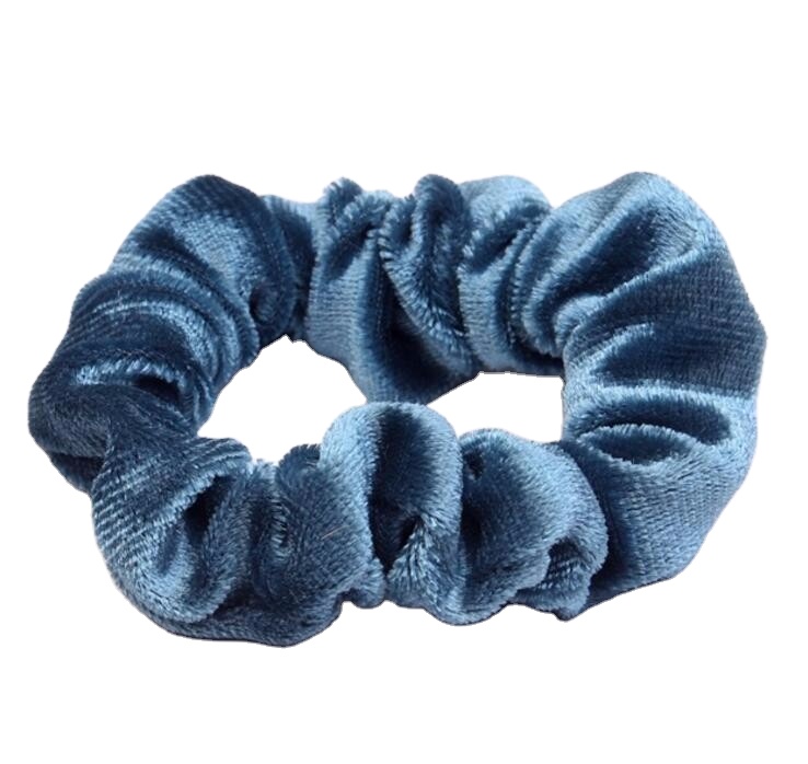 Factory Price High-end Soft Velvet Fabric Hair Ties Scrunchies