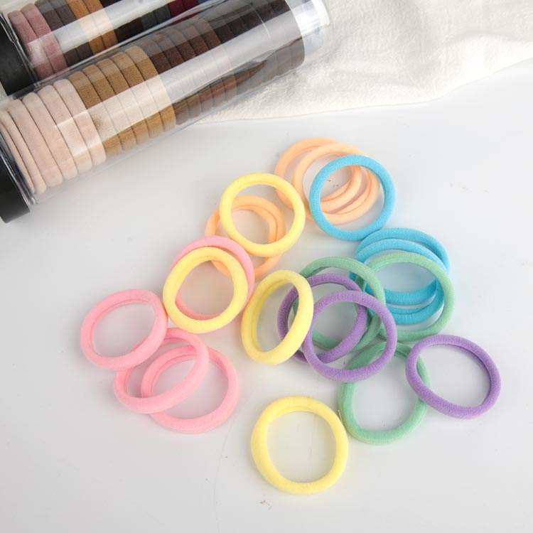 20Pcs/Set High Elastic Head Rope INS Adults And Children Seamless Rubber Band Hair Accessories For Women Girls