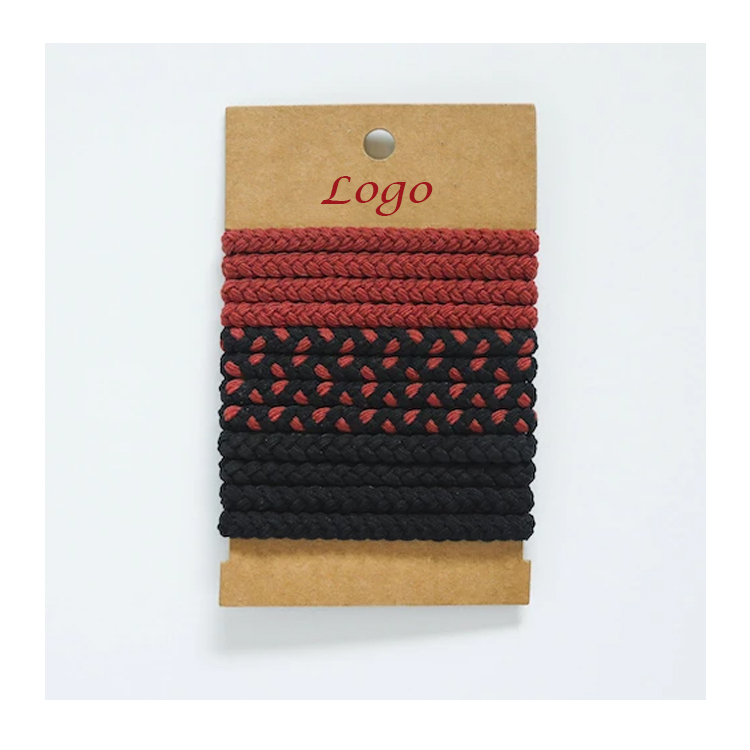 Manufacture Custom Logo Fashion Twist Original Hair Tie Bracelets Accessories Rubber Elastic Hair Bands for Women