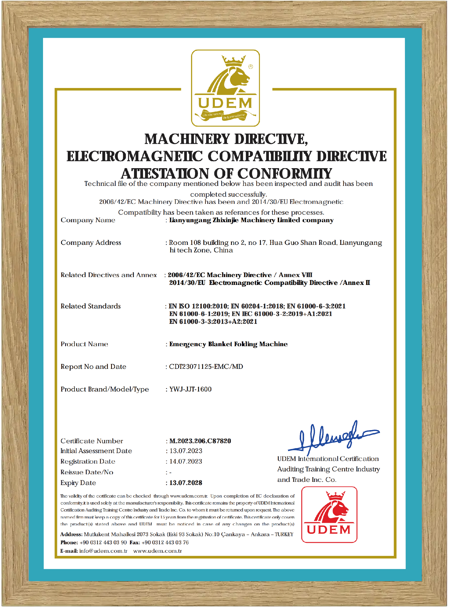 CE Certificate 2