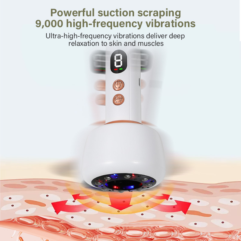Home Use Smart Mini Portable Electric Gua Sha Vacuum &amp; Cupping Therapy USB Rechargeable Body Massager Beauty Equipment