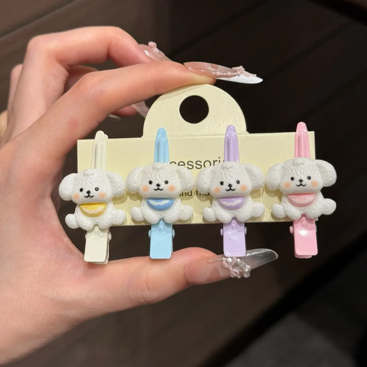 Cute Cartoon Long Eared Dog Hair Accessories