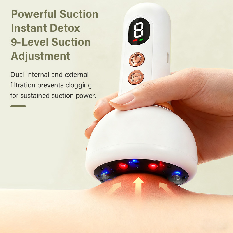 Home Use Smart Mini Portable Electric Gua Sha Vacuum &amp; Cupping Therapy USB Rechargeable Body Massager Beauty Equipment