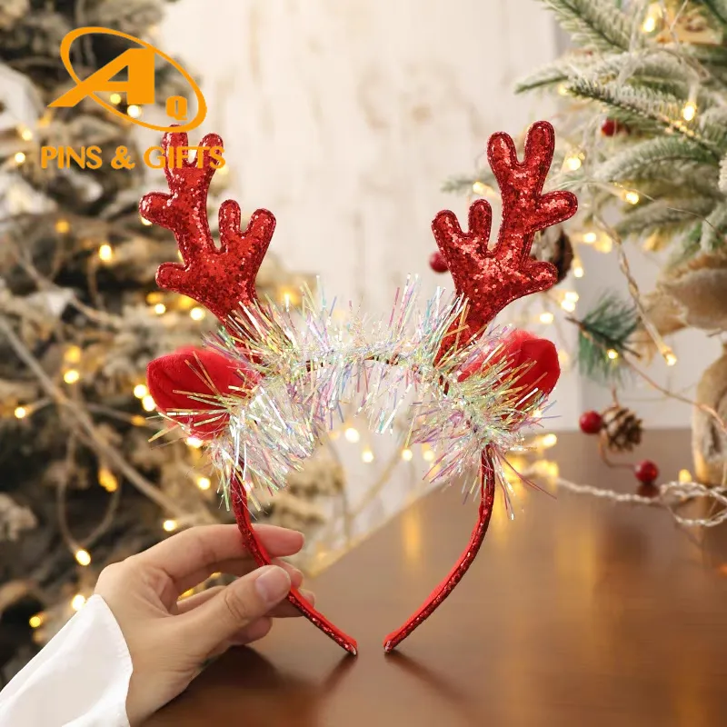 Stretchy Athletic Hairbands Custom Sublimation Printed Sports Designer Headband Christmas Tree Halloween Headband Hair Accessories Clips