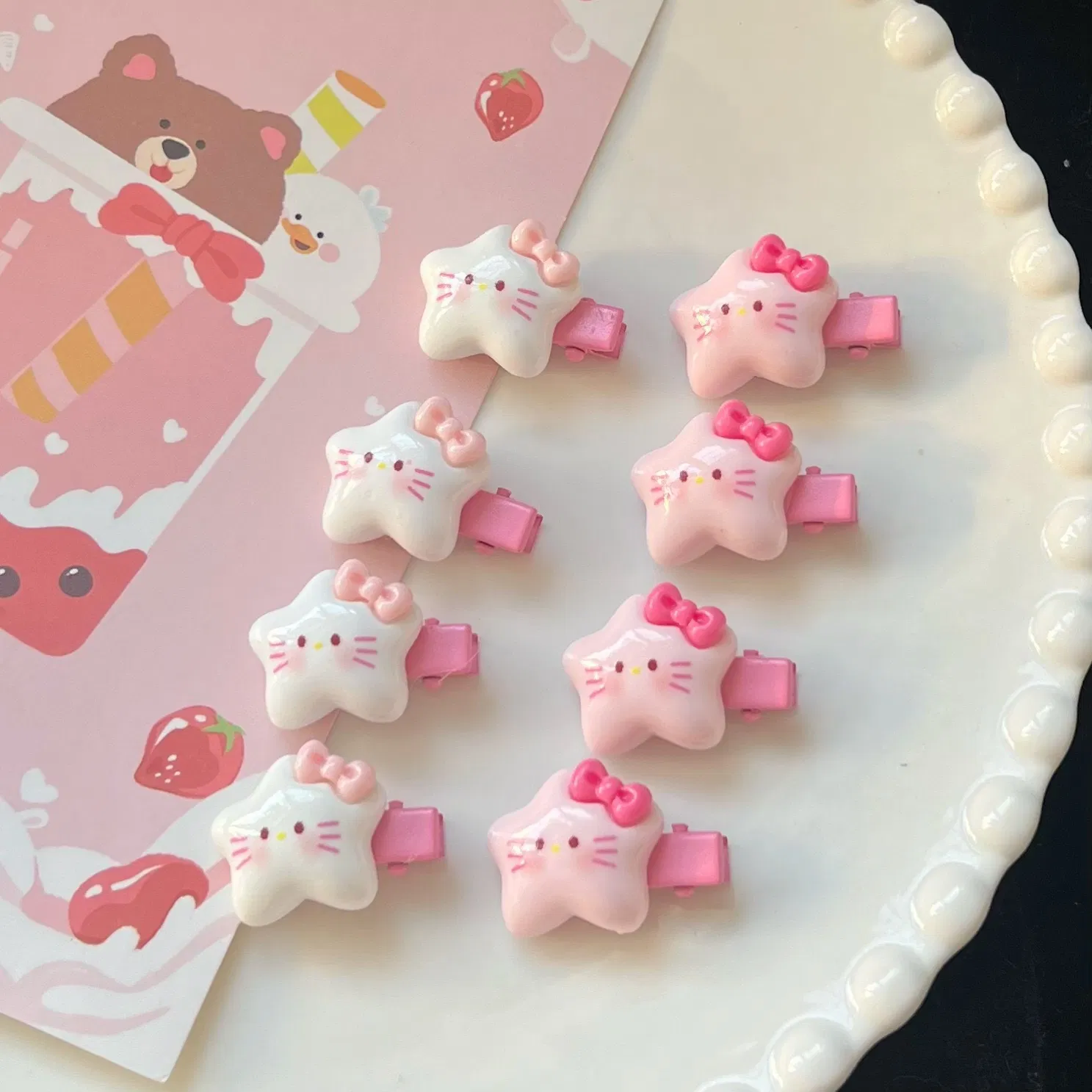 Cute Star Cat Hair Clip 2