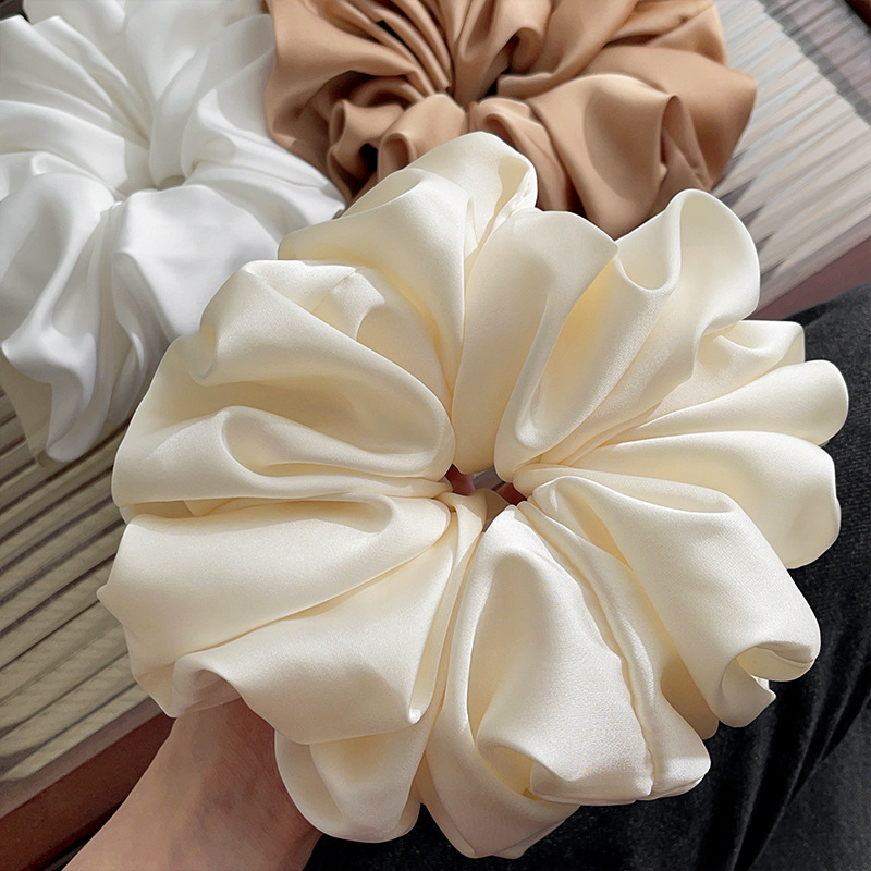 150MM Large Size Silk Hair Scrunchies Elastic Ponytail Holders Headbands Everyday No Damage Hair Ropes for Daily Decor
