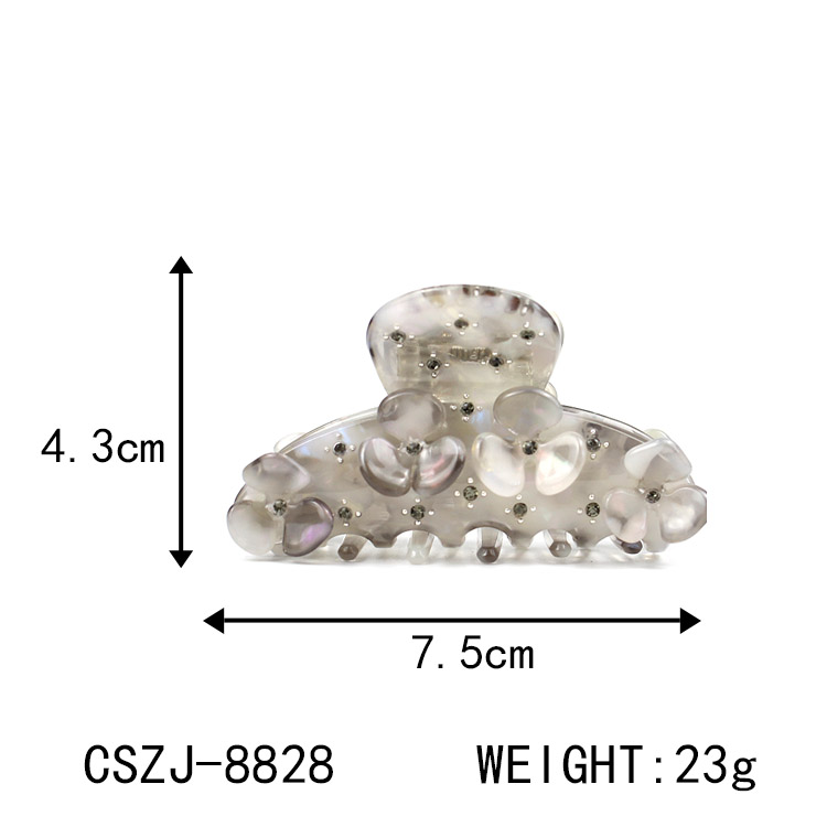 CANYUAN Fashion Glitter Flower Hair Claw Clip for Women Acetate Hair Clamp With Rhinestone Shiny Accessories Manufacturer