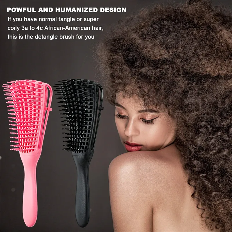 Best for Girl Woman Plastic Octopus Detangling Professional Hair Brush Manufacturing