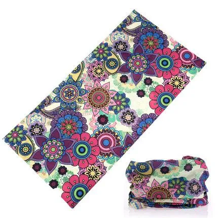 Popular Printing Fashion Wholesale Stretchy Custom Multifunction Breathable Seamless Tube Bandana