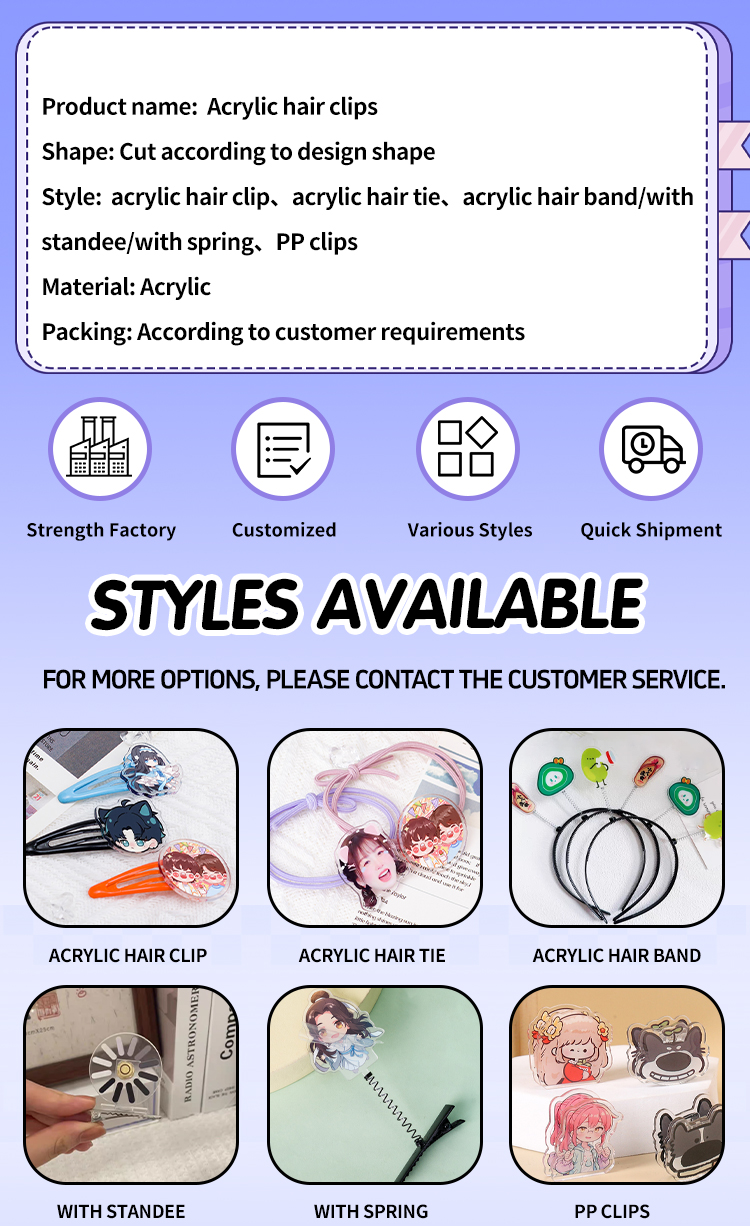 Custom Acrylic Hair Pin Detail 2