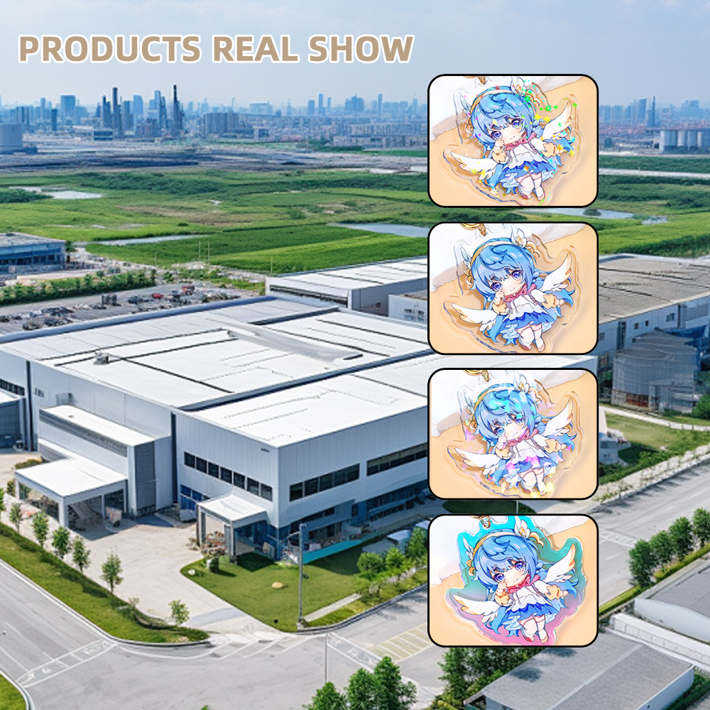 Promotional 2026 Make Your Own Design Custom Printed Acrylic Keychain/ Custom Printed Acrylic Charms Acrylic Hair Clip