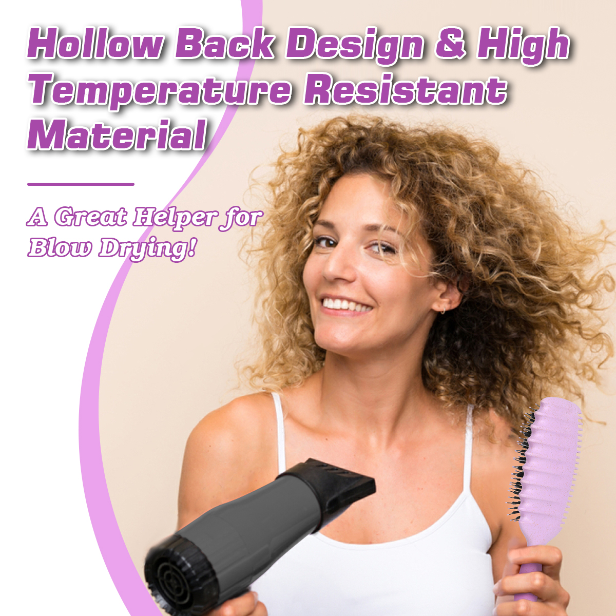 Custom Logo Private Label Wheat Straw Detangling Hair Combs Brush Eco Friendly Soft Nylon Hair Brush Curl Defining Brush