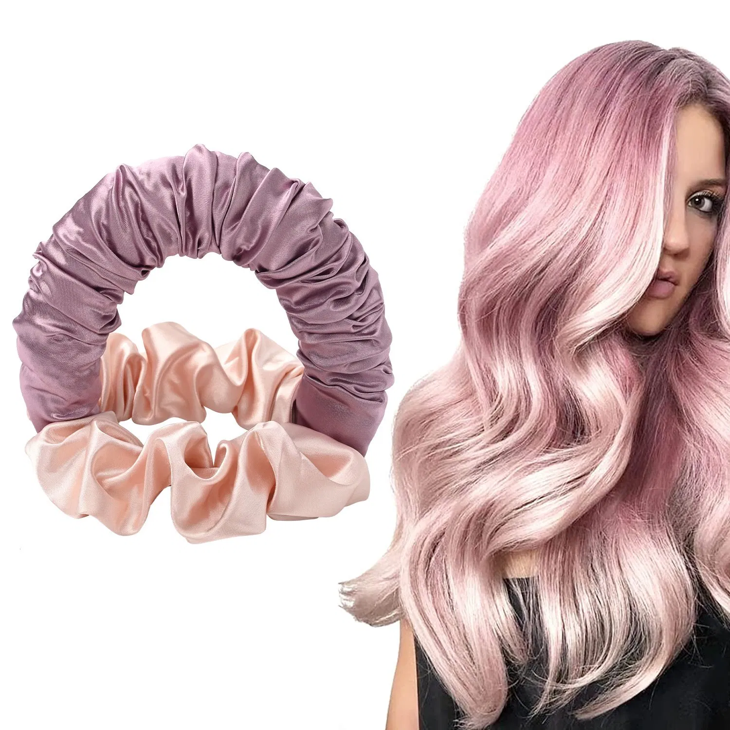 Heatless Curls Hair Curling Headband Scrunchies Wave No Heat Overnight Curls Women Styling Hair Accessories