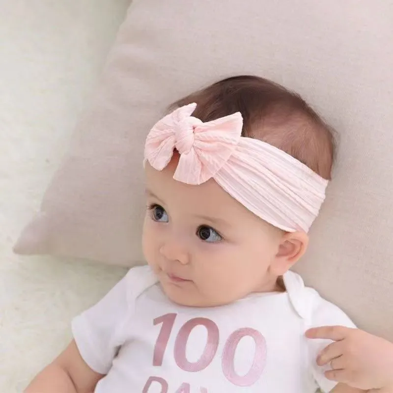 2025 New Children's Hair Accessories, Jacquard Bow, Baby Hair Band