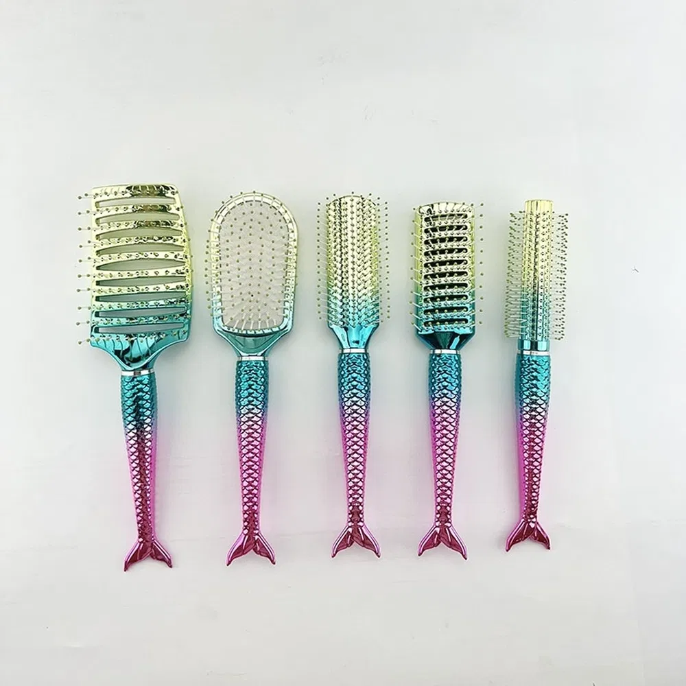 Goat Hair Powder Brush Manufacturing Customizable Mild Material Smooth Glide Hair Comb