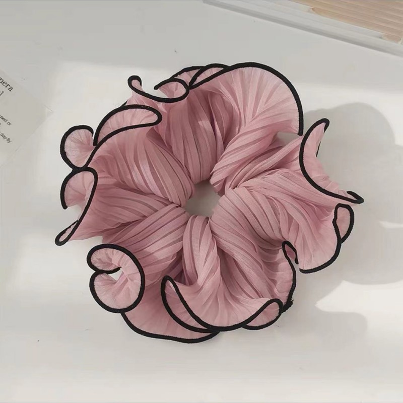 Wholesale Custom Satin Ponytail Hair Scrunchies Fashion Elastic Hair Accessories Custom Logo Women