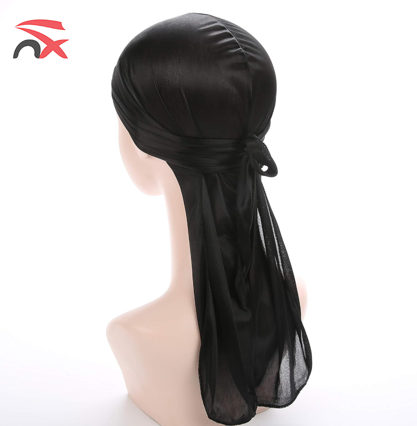 Wholesale Manufacture Turban Colorful Head Wraps Pirate Hat Du Rag Durags for Men Hair Accessories