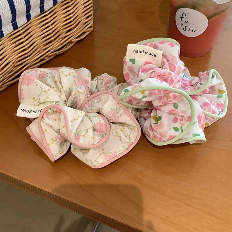 High Quality Floral Hair Band Sweet Fabric Hair Rope Accessories