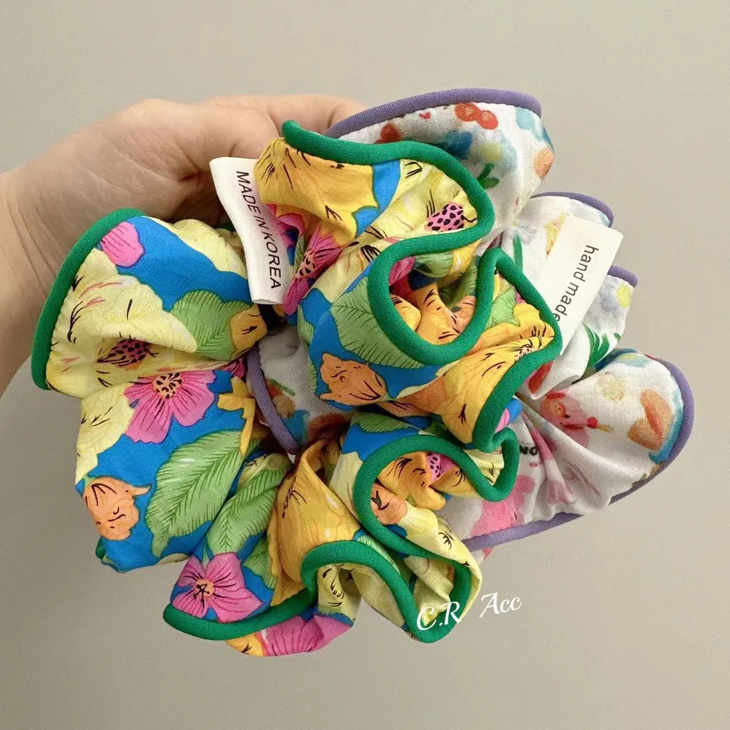High Quality Floral Hair Band Sweet Fabric Hair Rope Accessories
