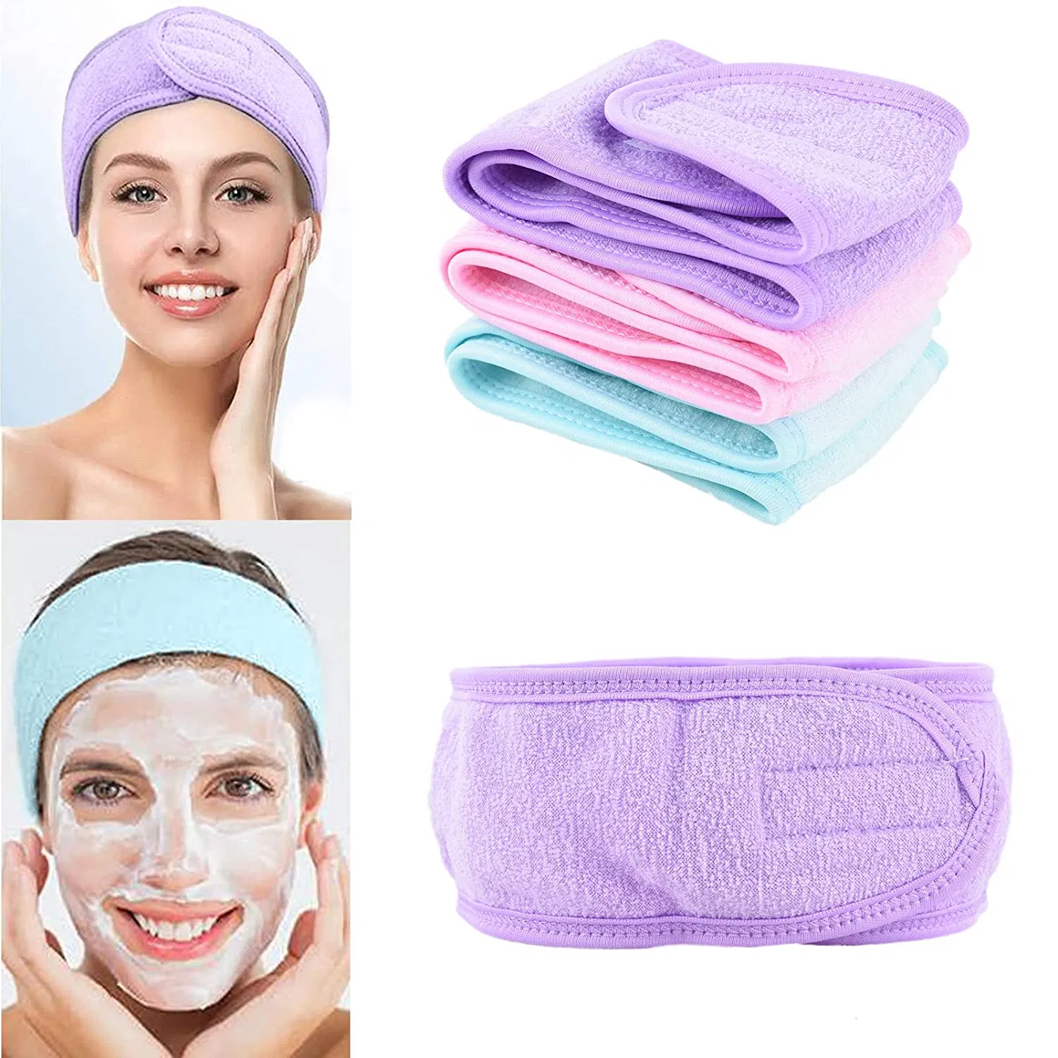 SPA Facial Headband Makeup Hair Band Soft Sport Headband