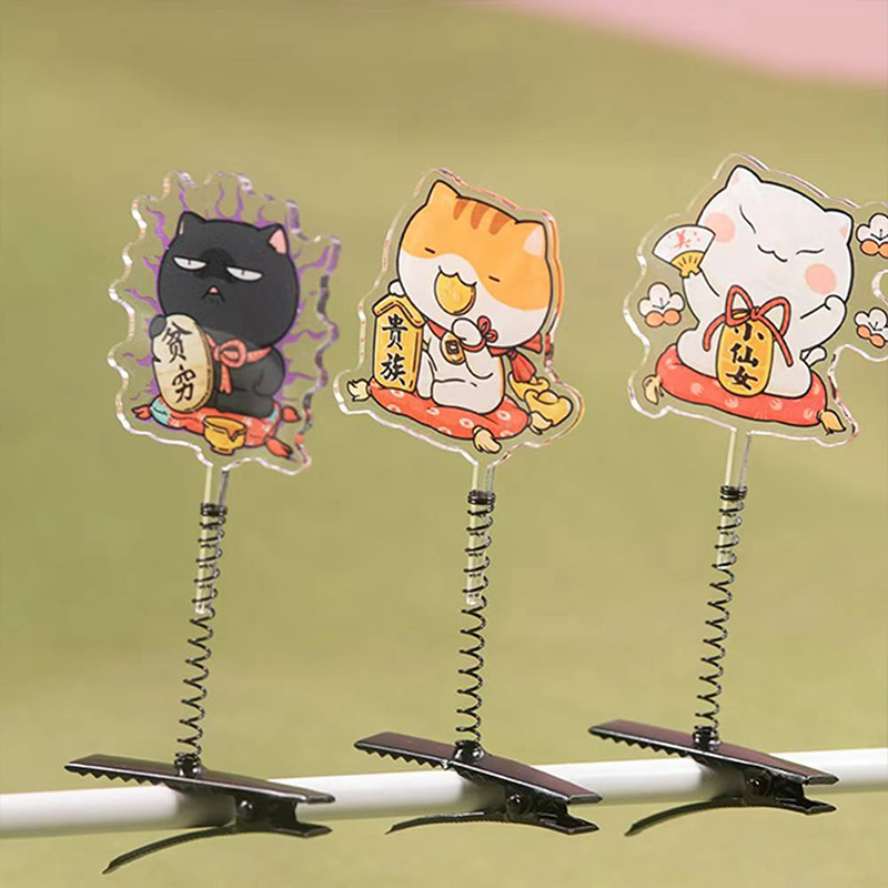 Custom Acrylic Hair Pin Accessories Plastic Clip Manufacturer China Source Factory Low Price Wholesale Acrylic Clips Customized