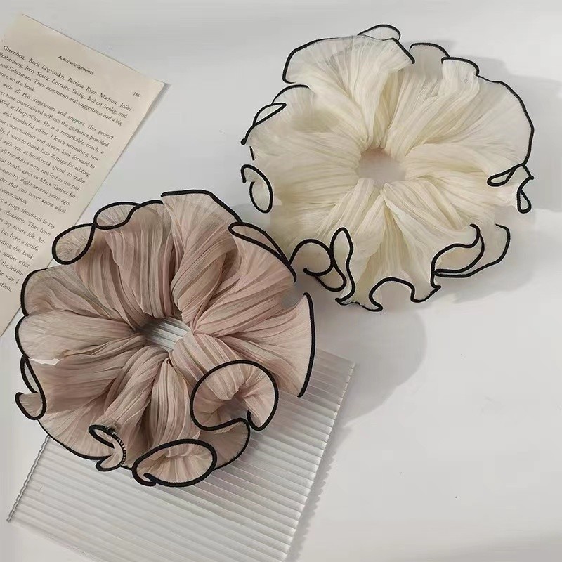 Wholesale Custom Satin Ponytail Hair Scrunchies Fashion Elastic Hair Accessories Custom Logo Women