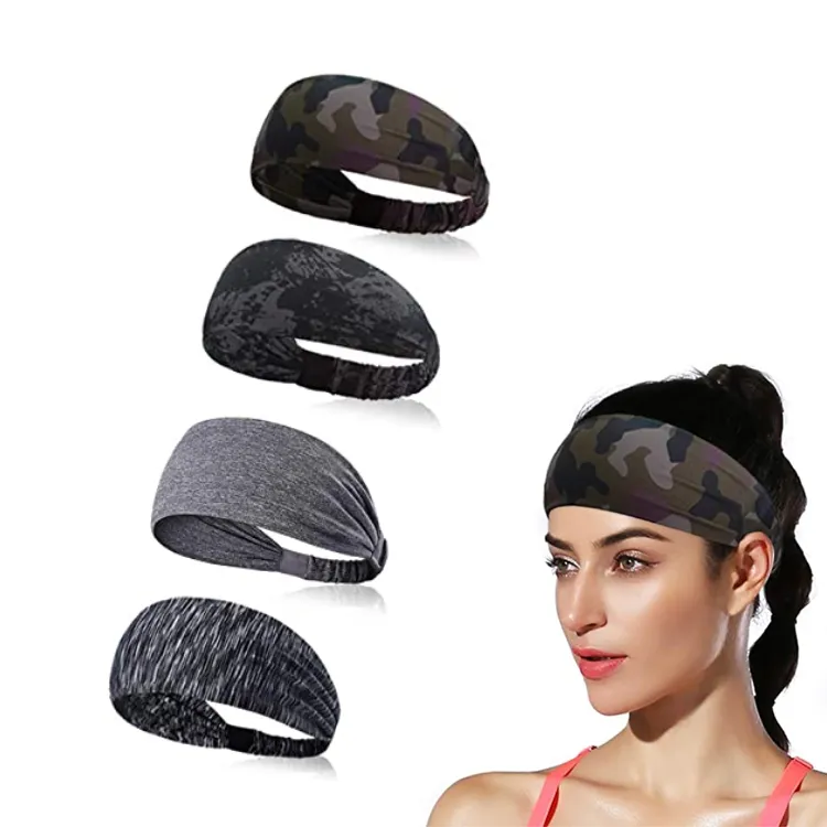 New Trendy Moisture Wicking Sports Hair Ornament Bandana Hairbands