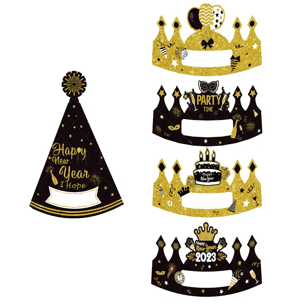 New Year's Party Hat Decoration New Year's Photo Prop Hat 2023 New Year's Eve Party Hat Crown