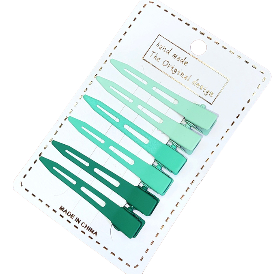 Factory Wholesale Promotional Customized logo Salon Hairdressing Metal Sectioning Hair Clips Duck Bill Hair Clips