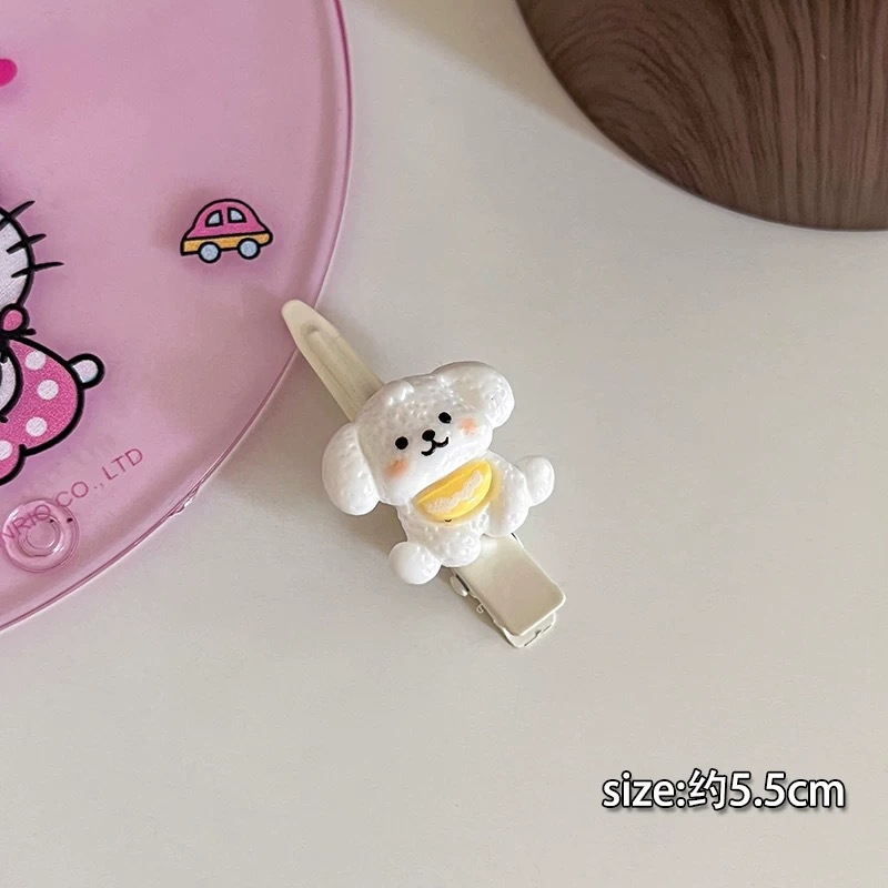 Cute Cartoon Long Eared Dog with Broken Hair, Sweet Girl's Heart Hair Accessories Factory Wholesale