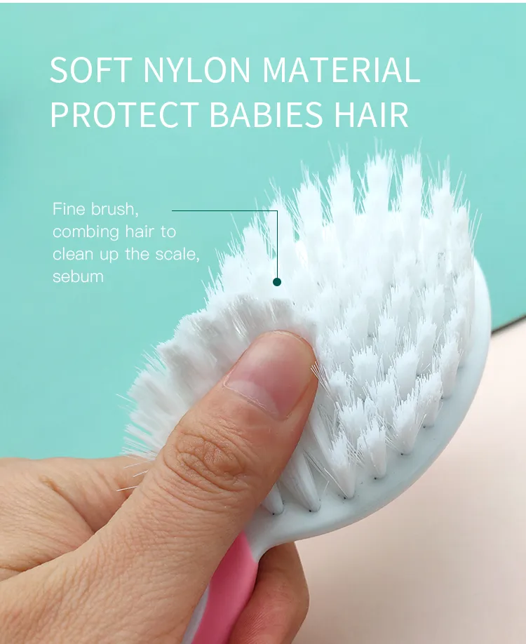 Baby Hair Brush and Comb Set for Newborns