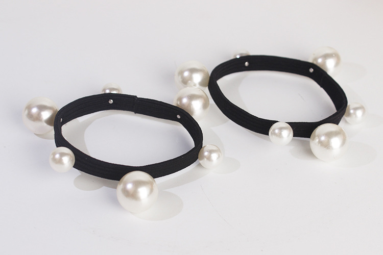 High Quality Women New Hair Accessories Fashion Pearl Elastic Hair Tie
