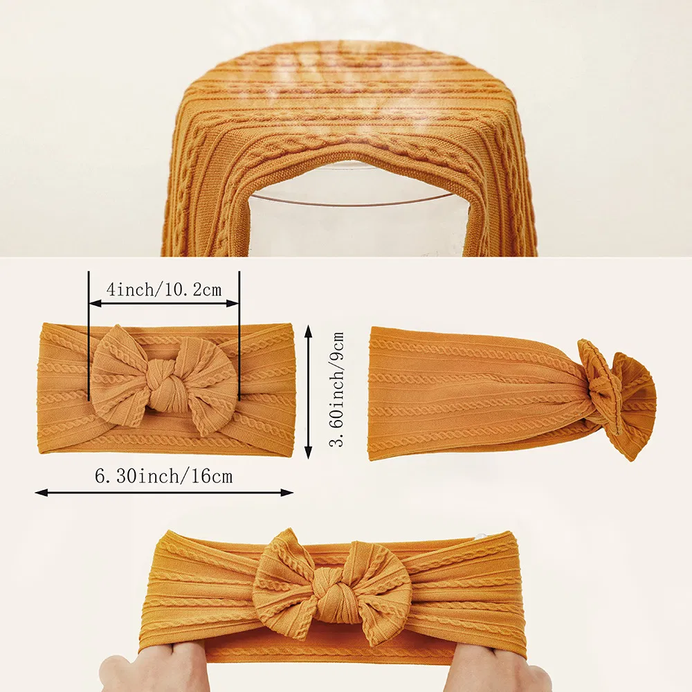 2025 New Children's Hair Accessories, Jacquard Bow, Baby Hair Band