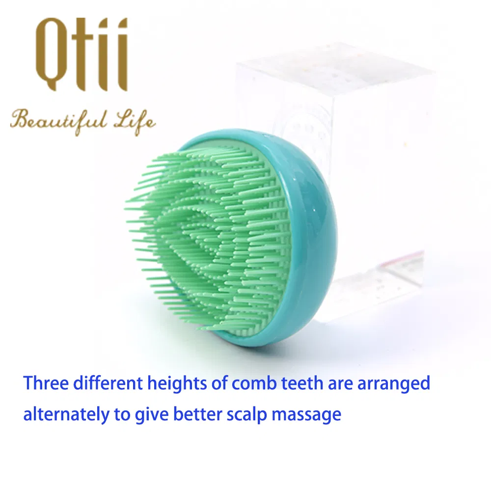 Egg Stone Shape Smaller Detangling Hair Brush in Solid Color for Kids and Adults