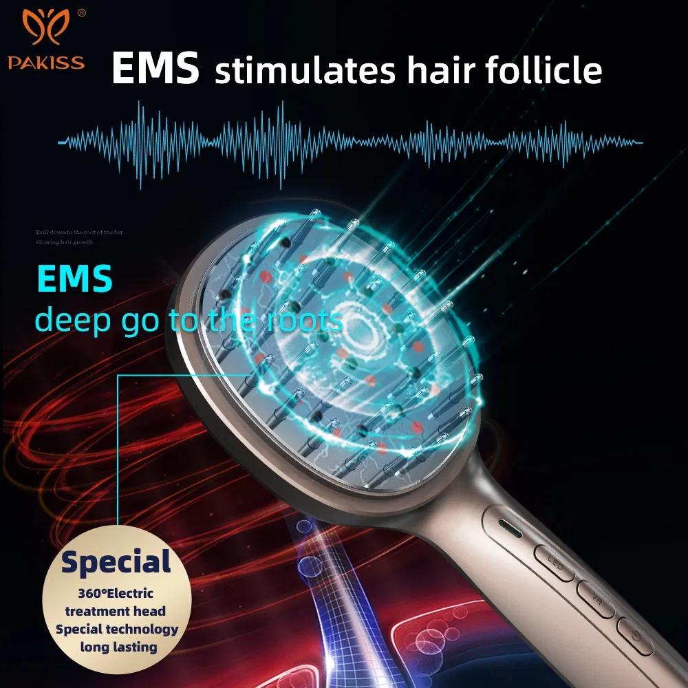 Pakiss OEM Manufacturing Laser Hair Comb Supplier for Hair Growth Treatment