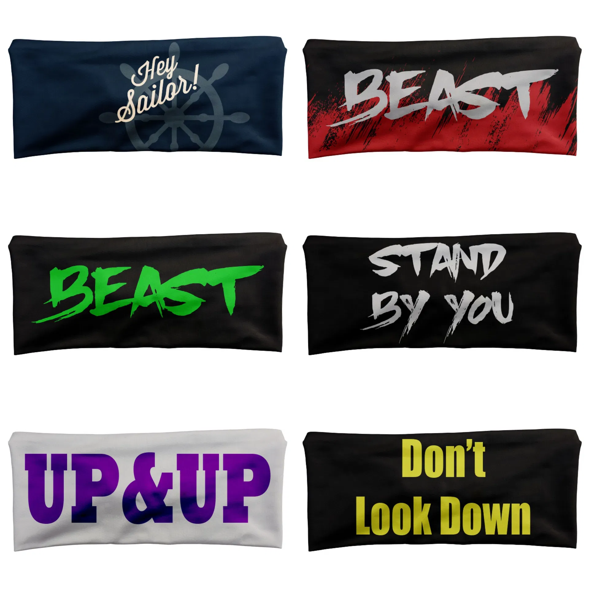 Custom Logo Solid Plain Football Baseball Headbands Gym Workout Headband Sweatbands for Sports Head Hair Accessories