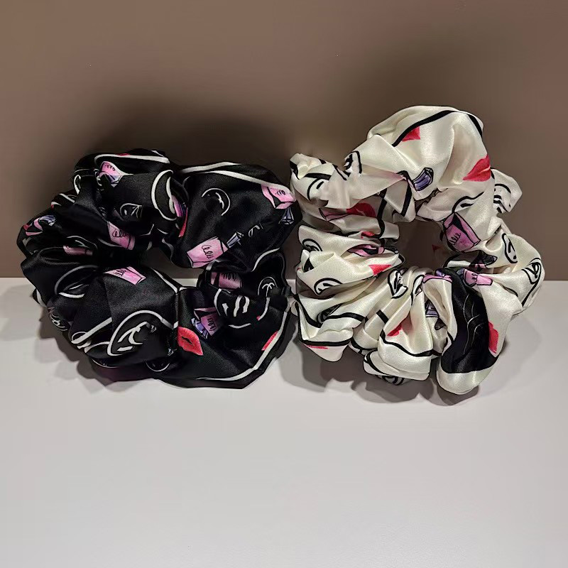 Designer Brand Hair Ties, High-quality Hair Ties, Retro Elastic Hair Accessories Letter Hair Accessories Hot-selling Custom-made