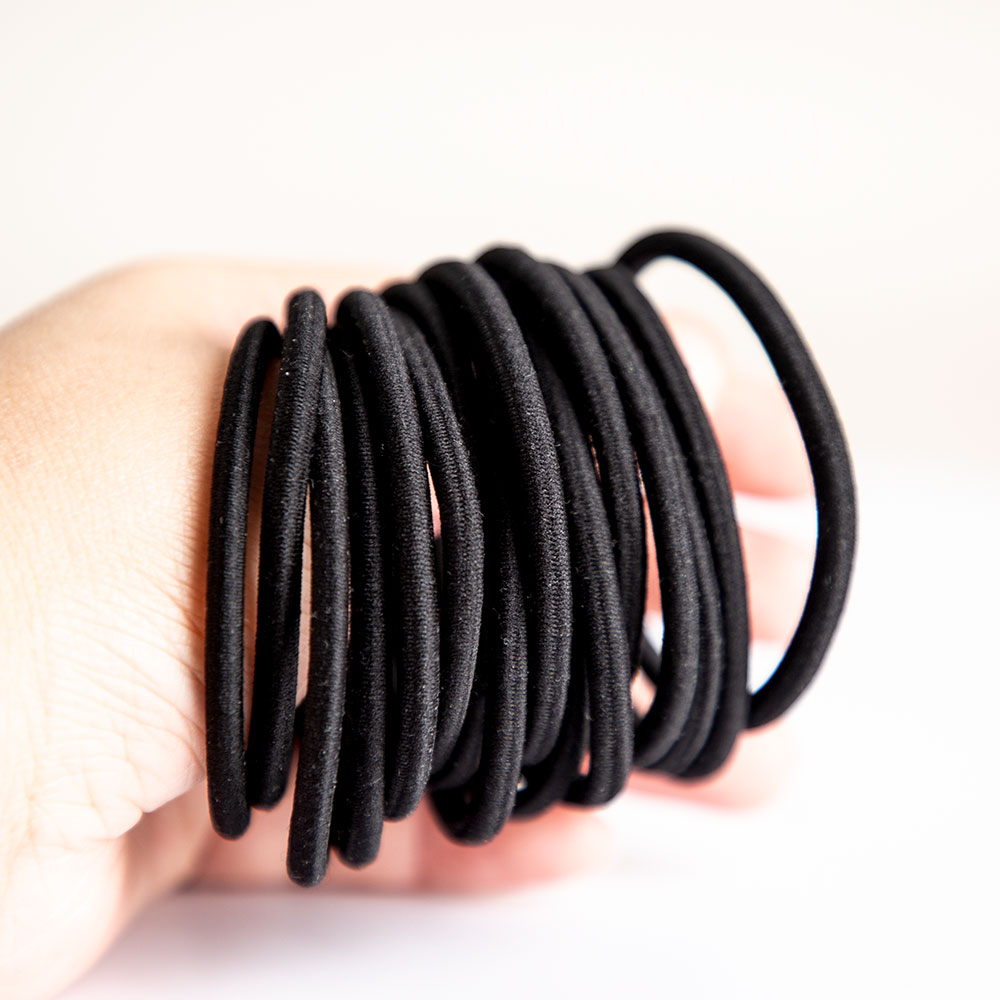 XINZHEN Classic Color Brown Blonde 4mm Hair Tie Band Elastic Hair Rope Environmentally Friendly Hair Tie