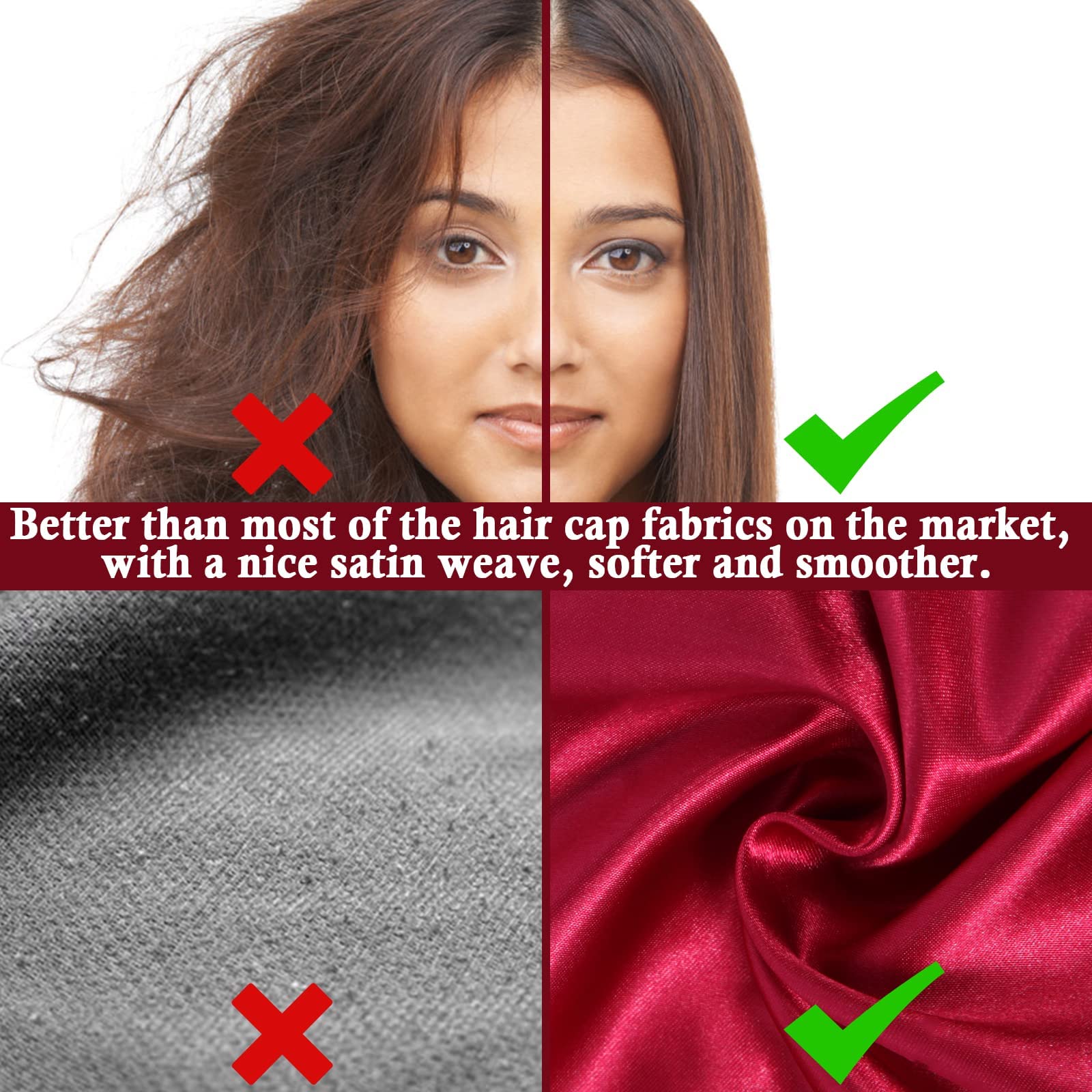 Satin Hair Bonnet Details
