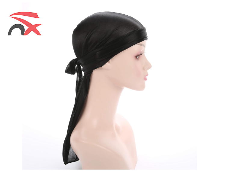 Wholesale Manufacture Turban Colorful Head Wraps Pirate Hat Du Rag Durags for Men Hair Accessories