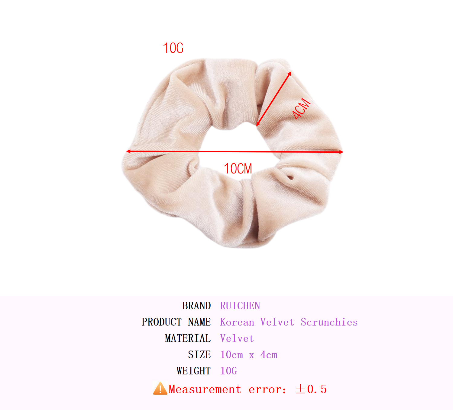 Wholesale Custom Velvet Scrunchie Hair Tie Korean Style Hair Accessories for Women Beautiful Hairbands