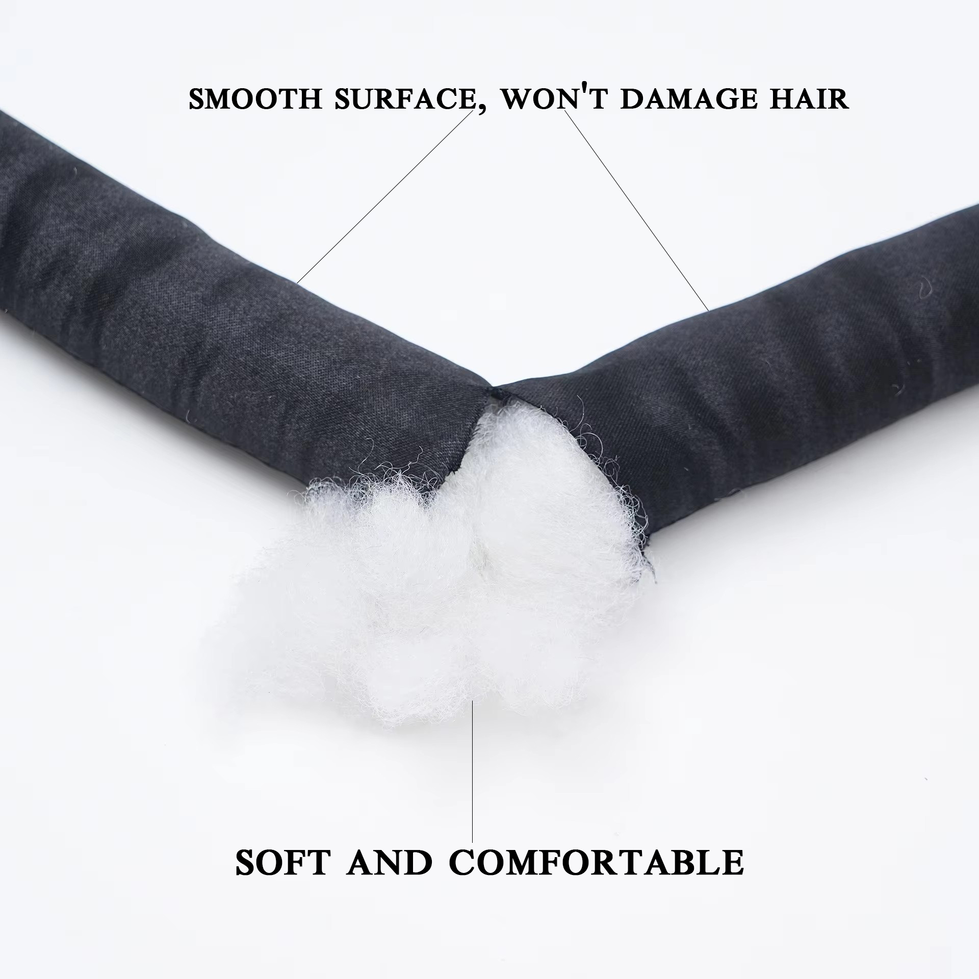 Hot Sale Satin Heatless Hair Curler Soft Sleep Hair Rollers Set No Heat Curling Rod Headband With Scrunchies And Clip