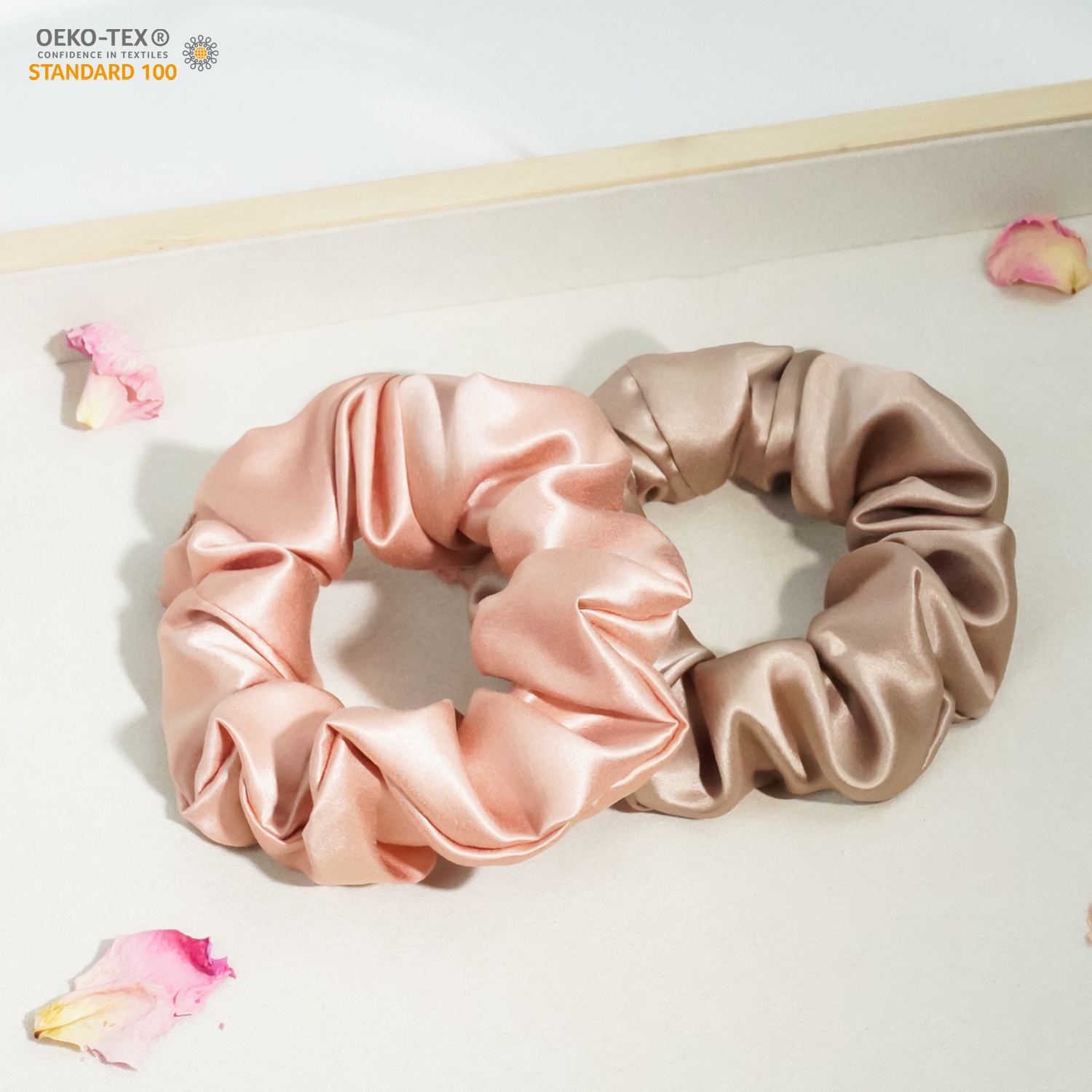 22MM Silk Hair Ties 100% Mulberry 3.5CM Silk Scrunchies Women Hair Accessories